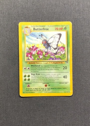 Fliegender Schmetterling Butterfrei 21/110 Pokémon - Legendäre Sammlung - Englische Karte