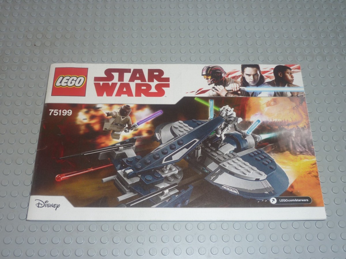 LEGO Notice de Montage Instruction Star Wars 75199 General