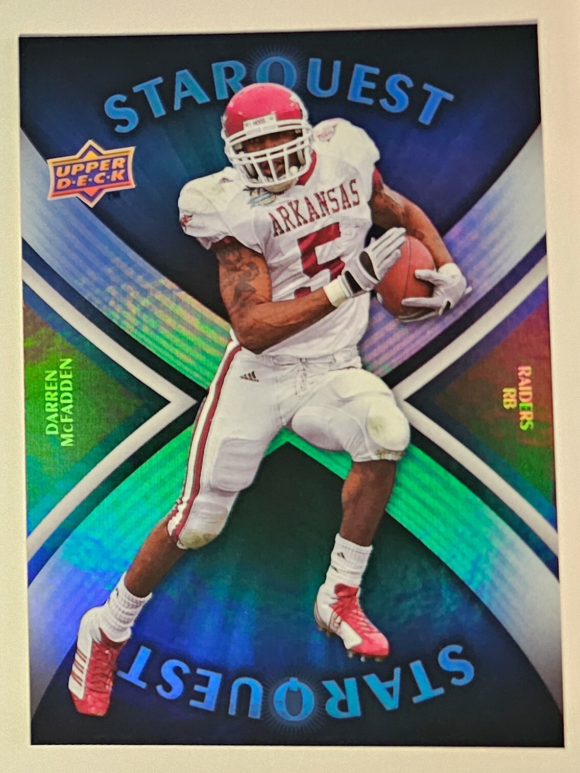 Darren McFadden Upper Deck Starquest #SQ8 Rainbow Blue