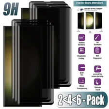 For Samsung Galaxy S23/S23+/S23 Ultra/FE Privacy Tempered Glass Screen Protector