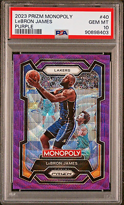 Lebron James 2023-24 Panini Prizm PURPLE Monopoly Basketball Lebron James 2023-24 Panini Prizm PURPLE Monopoly Basketball