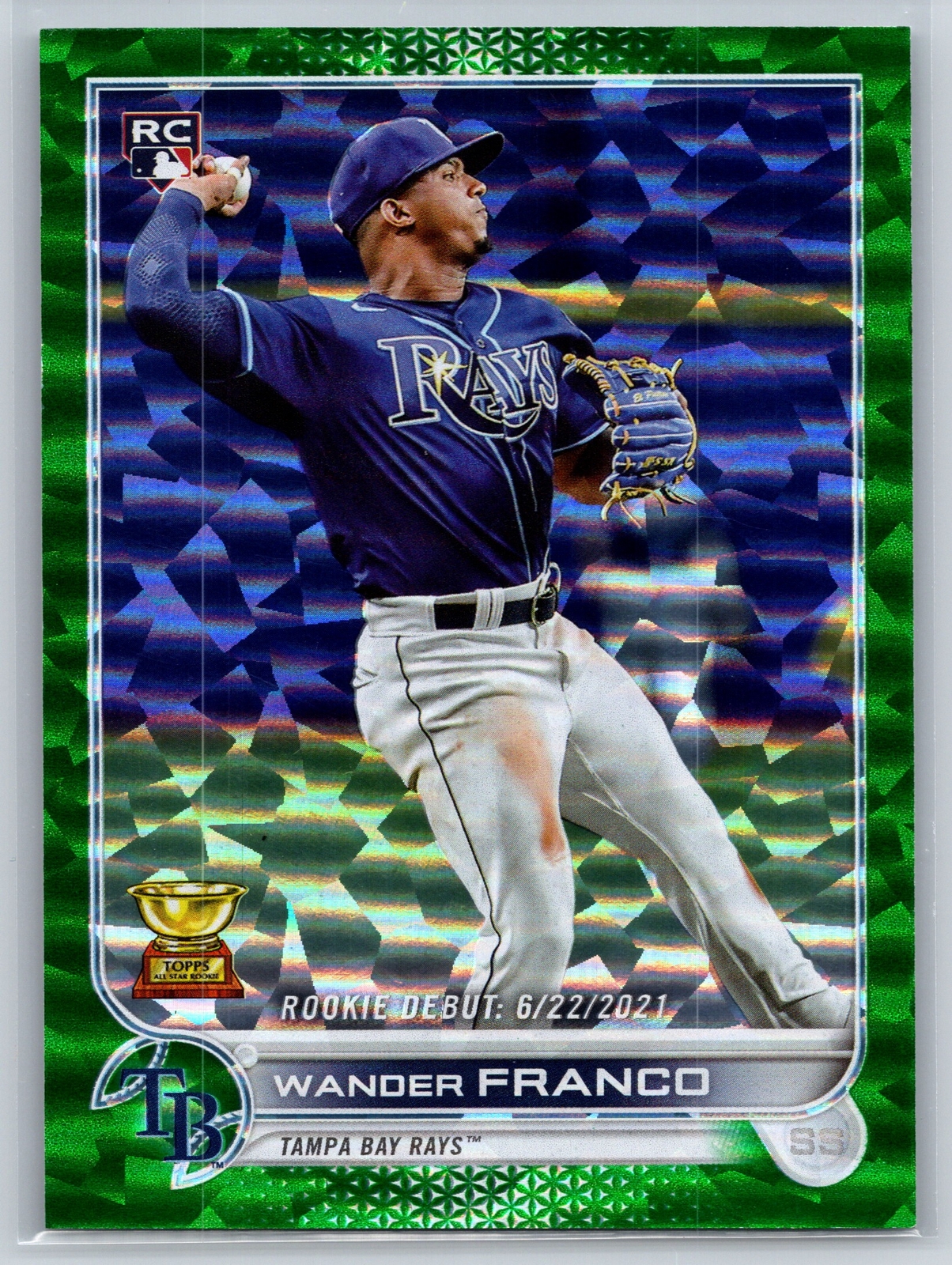2022 Topps Update #US42 Wander Franco Green Foil /499