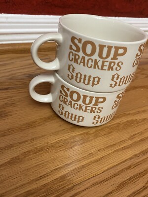 (2) stoneware coffee mugs handmade