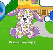 Webkinz Peace n Love Puppy Virtual Adoption Code Only Messaged Webkinz Peace