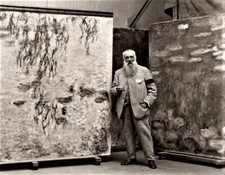 Claud Monet, in his art studio at Giverny, France 1923