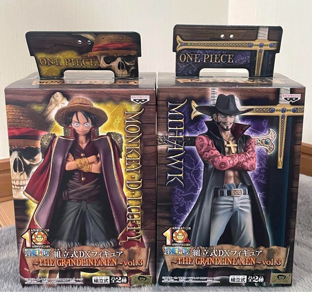 One Piece Assembled Dx Figure The Grandline Men Vol.3 Luffy Mihawk 