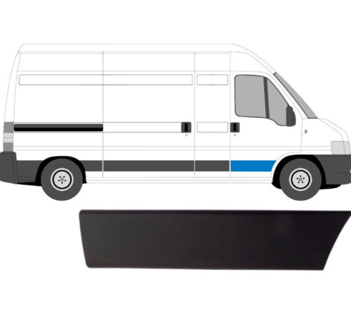 Baguette de porte droite Fiat Ducato pour réparer un flanc rayé référence 735306172