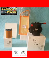 KIT TAGLIANDO ORIGINALE CITROEN C3 02-09 1.4 HDI 68 75 90 CV 4 FILTRI ORIGINALI