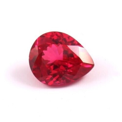 Pear Cut Red Ruby 10.00 Ct+ Natural Treated Mogok Loose Gemstone Certified 