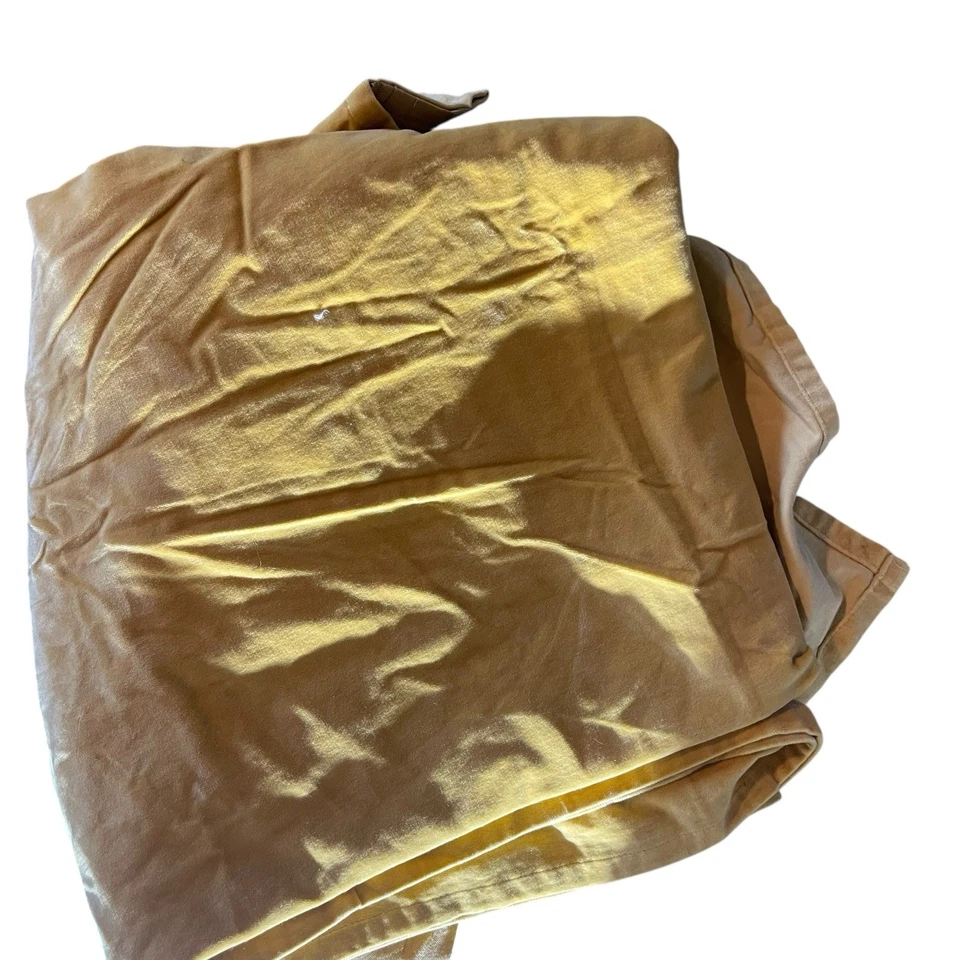 Panel Cortina 2 Paneles IKEA Sanela 55x98 Dorado Amarillo Oro Terciopelo Foto 2 de 4