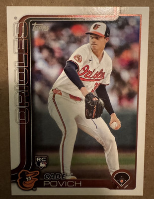 2025 Topps Series 1 #25 Cade Povich Baltimore Orioles Baseball