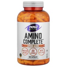 Now Foods Amino Complete 360 Capsules GMP Quality Assured