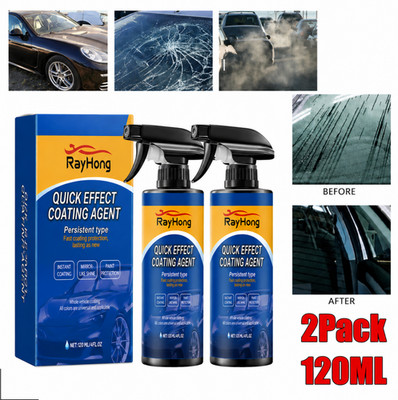 Car Quick Coating Spray, 2-Pack, Advanced Paint Protection, Vehicle Detailing Sh