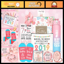 Trendy 7th Birthday Gifts for Girls - Cool Tumbler & Canvas Bag Set, Perfect for