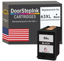 DoorStepInk Compatible Ink Cartridges For HP 63XL F6U64AN Black-USA