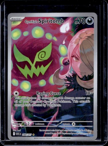2026 Pokemon Ascended Heroes Cynthia's Spiritomb Illustration Rare #244/217