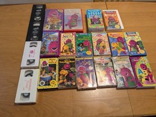 Vintage LOT OF 21 BARNEY The Purple Dinosaur VHS TAPES HTF Sing Dance Movies