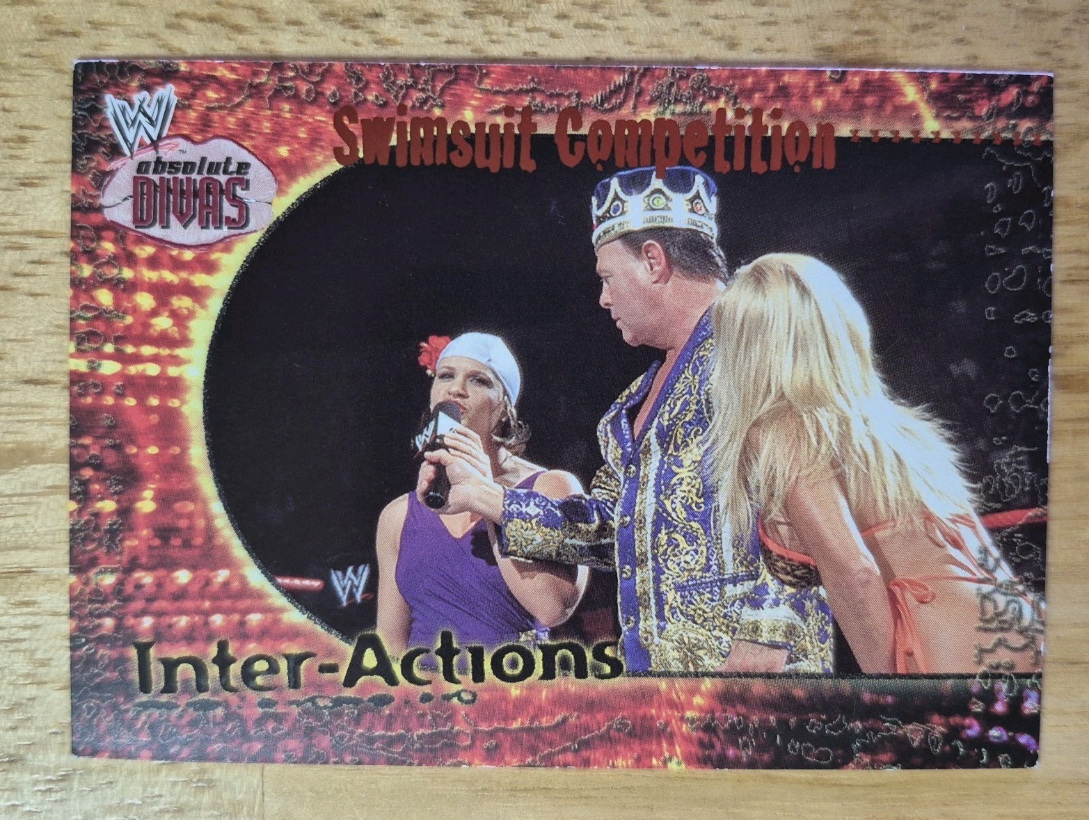 Swimsuit Competiton | 2002 Fleer WWE Absolute Divas - Inter-Actions #17-IA Terri