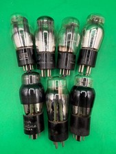 Lot of 7 Vintage Vacuum Radio Tubes Sylvania RCA Ken-Rad Mixed Brands RE