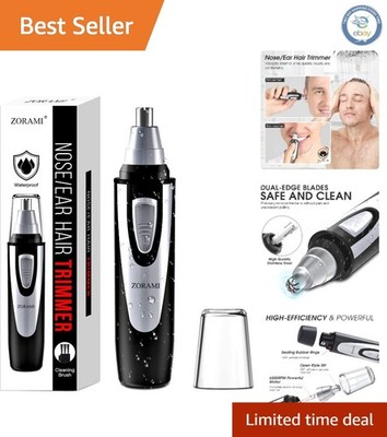 Compact Painless Ear and Nose Hair Trimmer - Easy Cleaning, 360° Rotation Design