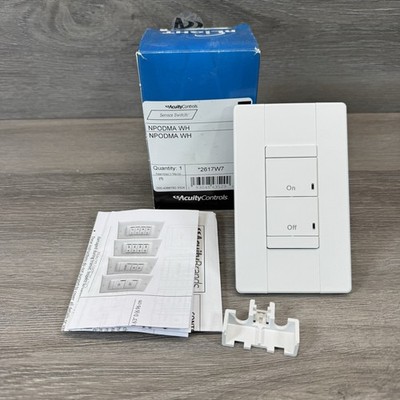 Acuity Controls nLight NPODMA WH Sensor Switch Wall Switch On/Off WallPod 2617W7