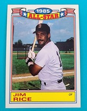 1986 Topps Glossy All-Stars #6a Jim Rice Boston Red Sox BASEBALL Card O6