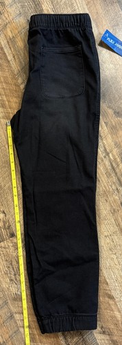 Arizona Jean Co Boys Size 16 Black Denim Drawstring Waist Flex Jean Jogger NWT - Picture 5 of 6