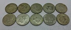 (Lot 15) 1965-69 40% Silver Kennedy Half Dollar Lot Of 10 Halves