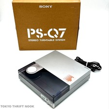  Near Mint SONY PS-Q7 Linear Tracking Turntable Japan Vintage Record Player Box