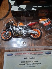 MINICHAMPS Signed Honda RC211V Repsol Honda Nicky Hayden MotoGP 2006 1:12 V Rare