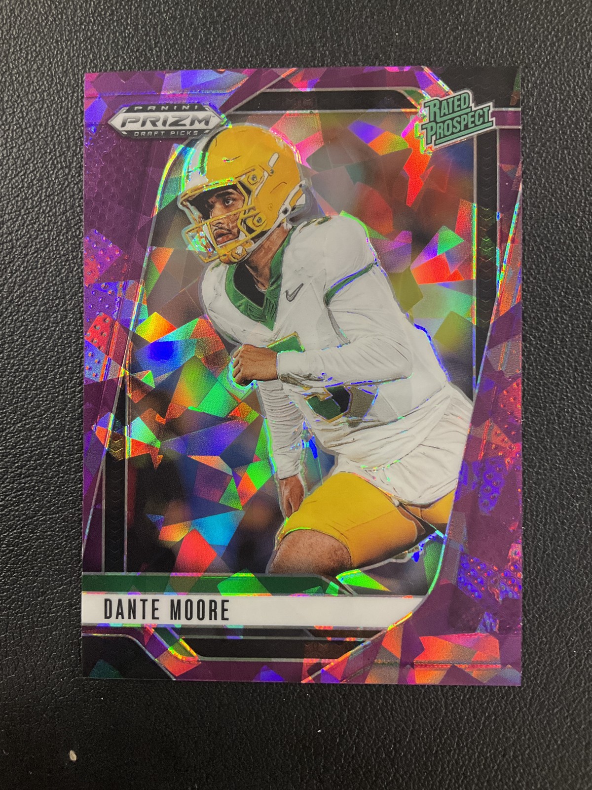 2025 Panini Prizm Draft Picks #164 Dante Moore Prizm Purple Ice /199 Oregon