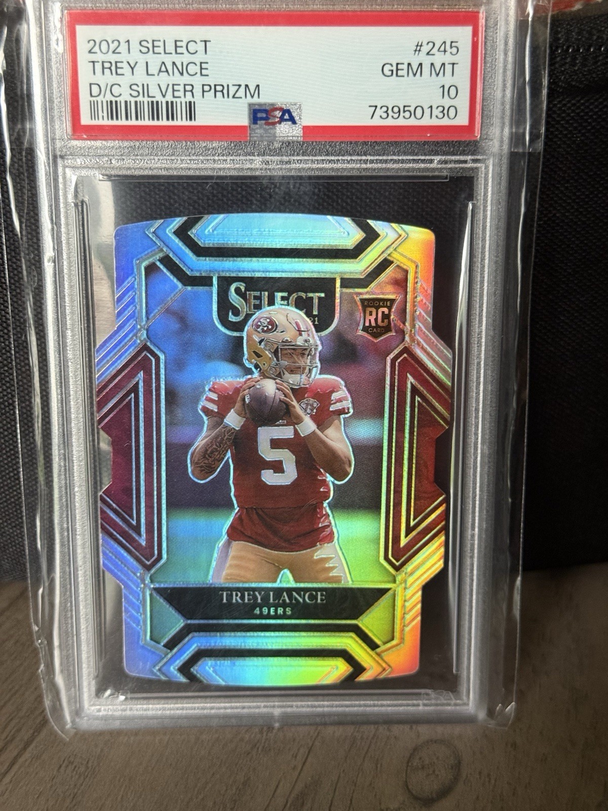 Trey Lance Panini Select #245 Die-Cut Silver