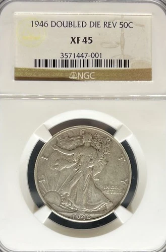1946 DDR Walking Liberty Half Dollar XF45 NGC (#PA3571447001)