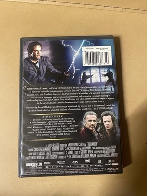 Lionsgate Highlander DVD Director's Cut Widescreen Lambert Connery