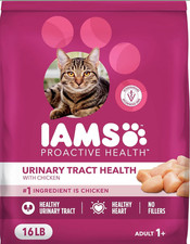 IAMS Urinary Tract Health Adult Dry Cat Food Premium Chicken Kibble 16 lb 2.23 per pound