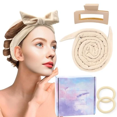 AERZOUSER Lockenwickler Über Nacht, Heatless Curls Band, Lotta Curls, Hitzefreie