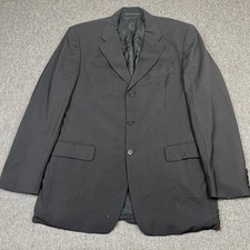 Hugo Boss Blazer Herren 50 Schwarz Angelico Parma Sakko Wolle Dinner Formal 120er