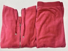 Victoria  s Secret Y2K 2 Piece Velour Hoodie/Pants Tracksuit Luxe Set XS