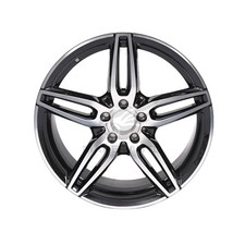 19x8 Front Wheel Rim For Mercedes Benz E63 E450 E43 E350 85541 Machined Black