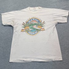 Fruit of the Loom T-Shirt Men L White Bayou B...