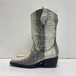 Dingo Natural Snakeskin Leather Western Cowboy Boots Women's Size 6