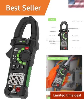 Multi-Function Auto-Ranging Digital Clamp Meter - Measures AC/DC Voltage & More