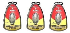 Kiwi Express Shoe Shine Sponge, Neutral, 0.2 Fl Oz Pack of 3 