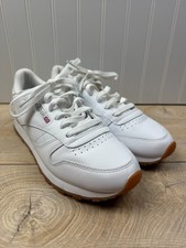 Reebok Classic Leather White Gum Sole Sneakers Womens Size 8.5 Retro 059503