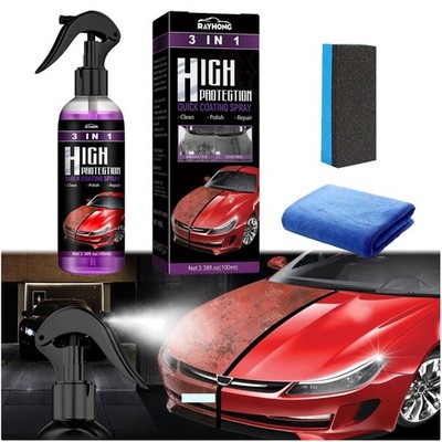 Auto Politur 3 in 1 Beschichtung Spray Hochschutz Kratzer Reparatur Schutzlack