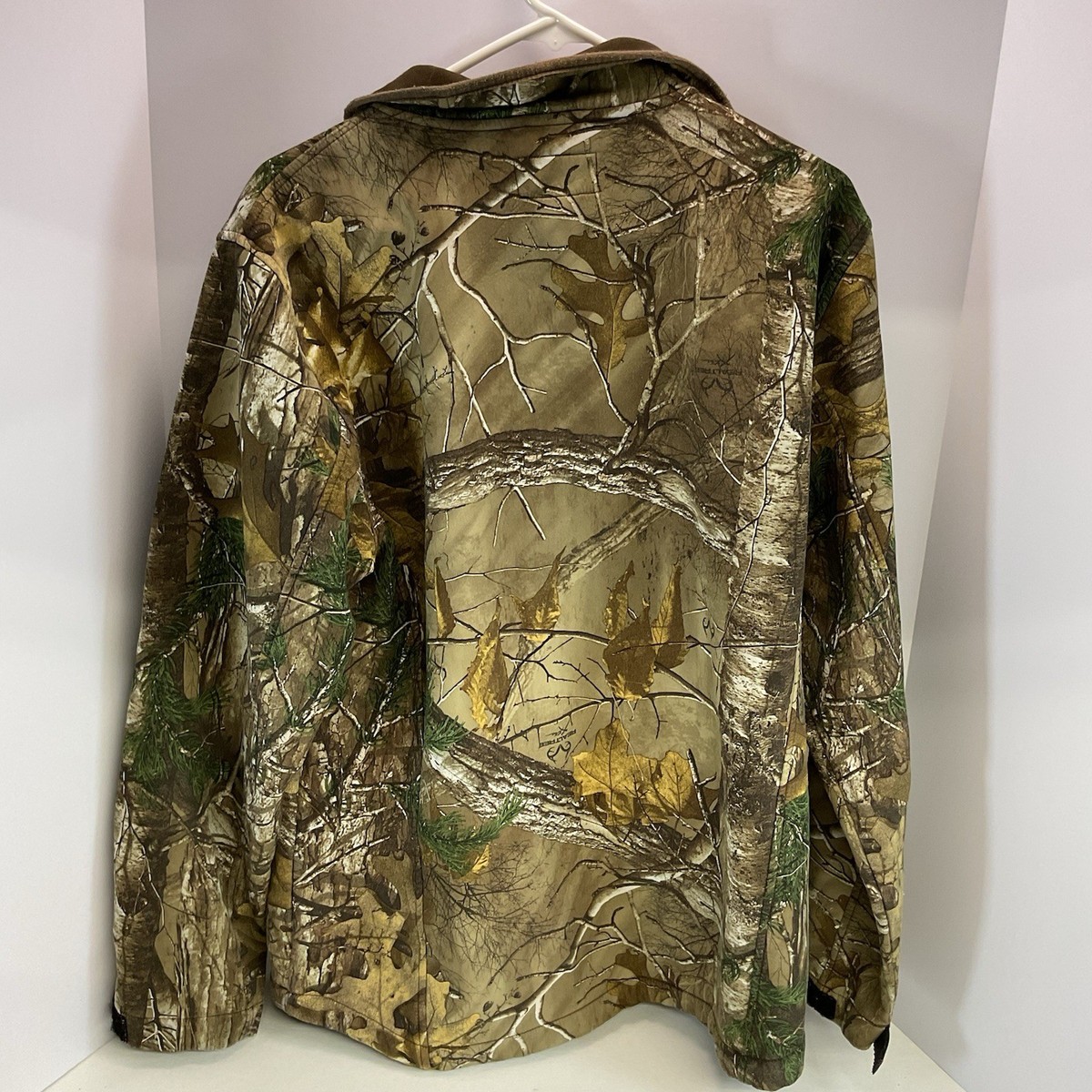9090 ダウンジャケット Real Tree Size M Realtree Edge Full Camo Reversible Orange Blaze Performance Bomber
