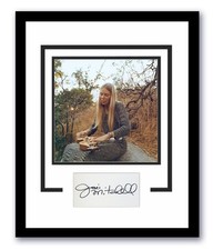 Joni Mitchell Autographed Signed 11x14 Framed Photo Folk ACOA