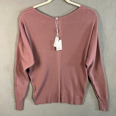 Vila Milano Women's Pullover Dolman Sleeve Sweater Size M Rose NWT