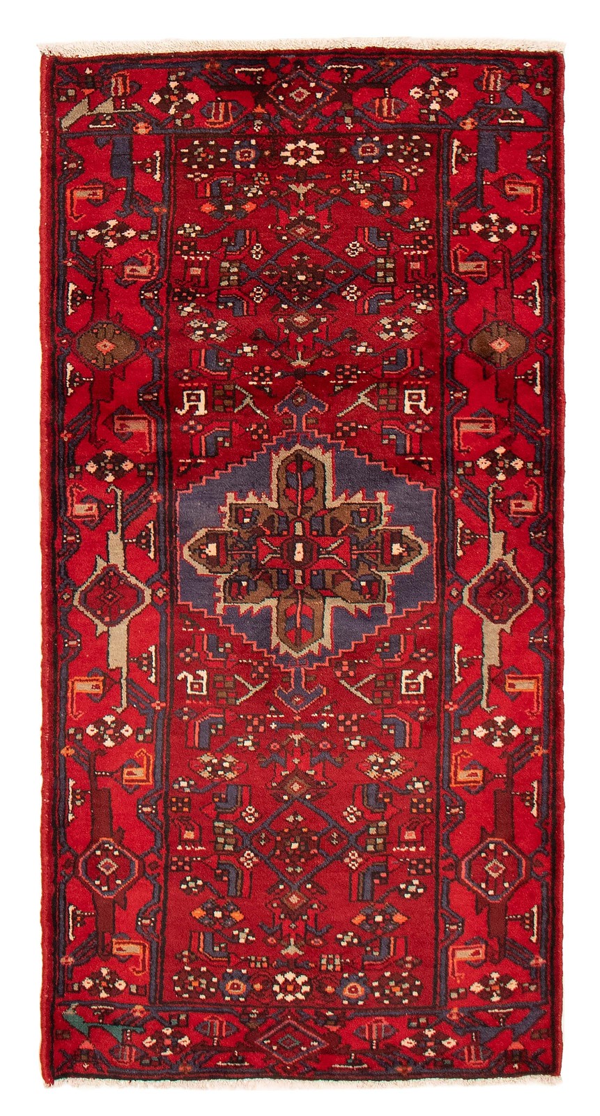 Traditional Vintage Hand-Knotted Area Rug 3'5" x 6'11" Oriental Wool Carpet