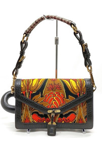 Prada Women’s Floral Logo Umbrella BR2150 Multicolor w/ Matching Case